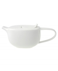 Perfect for both tea or coffee, this wide, stout coffeepot makes a beautiful modern style statement. Perfect for both tea or coffee, this wide, stout coffeepot makes a beautiful modern style statement.