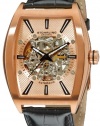 Stuhrling Original Men's 182C3.334514 Leisure Millennia Master Automatic Skeleton Rose Tone Watch Set