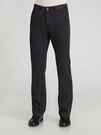 Perfectly tailored Italian denim with a gently faded wash for character and comfort. Five-pocket style Zip fly Inseam, about 32 Cotton/polyester/elastene; machine wash Made in Italy Perfectly tailored Italian denim with a gently faded wash for character and comfort. Five-pocket style Zip fly Inseam, about 32 Cotton/polyester/elastene; machine wash Made in Italy