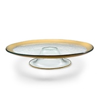 Ancient Italian relics are translated into an abstracted modern design in this handcrafted dinnerware and serving collection from designer Ann Morhauser. This handpainted, 24 karat gold collection tastefully accentuates everything from sleek, modern designs to delicate porcelain, or can be used on its own as a dramatic statement. Ancient Italian relics are translated into an abstracted modern design in this handcrafted dinnerware and serving collection from designer Ann Morhauser. This handpainted, 24 karat gold collection tastefully accentuates everything from sleek, modern designs to delicate porcelain, or can be used on its own as a dramatic statement.