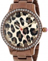 Betsey Johnson Women's BJ00157-09 Analog Leopard Pattern Dial Watch