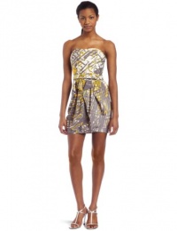 Jessica Simpson Women's Strapless Dress With Ruffle Skirt Jessica Simpson Women's Strapless Dress With Ruffle Skirt