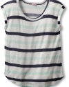 Splendid Girls 7-16 Clearwater Stripe Top, White, 7/8