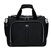 Fabricated in a two-tone dobby polyester with side bound construction, this bag is lightweight and versatile. Interior zippered pockets, tie down. Add-a-bag strap. ID tag. Fabricated in a two-tone dobby polyester with side bound construction, this bag is lightweight and versatile. Interior zippered pockets, tie down. Add-a-bag strap. ID tag.