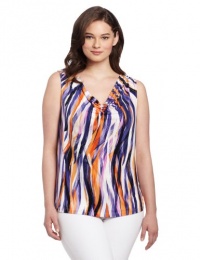 Calvin Klein Women's Plus-Size Print Cowl Neck Calvin Klein Women's Plus-Size Print Cowl Neck