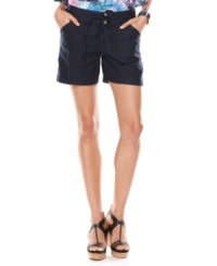Chic linen shorts from INC are a warm-weather must-have! Perfect for pairing with everything from tank tops to tunics! Chic linen shorts from INC are a warm-weather must-have! Perfect for pairing with everything from tank tops to tunics!