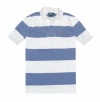 Polo by Ralph Lauren Men Custom Fit Wide Stripes Rugby Polo T-shirt