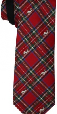 Tommy Hilfiger Men's Royal Stewart Deer Tie Tommy Hilfiger Men's Royal Stewart Deer Tie
