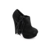 Bebe Perform Booties Shoes Black Womens