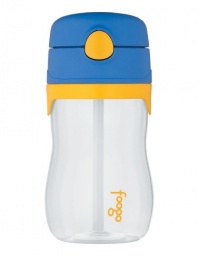 Thermos Foogo Phases Leak Proof Tritan Straw Bottle, Blue/Yellow, 11 Ounce Thermos Foogo Phases Leak Proof Tritan Straw Bottle, Blue/Yellow, 11 Ounce
