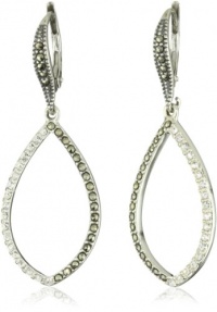 Judith Jack Classics Sterling Silver Marcasite Pave Crystal Drop Earrings Judith Jack Classics Sterling Silver Marcasite Pave Crystal Drop Earrings