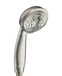 Personalize your shower with this Conair handheld showerhead, featuring eight different water power settings for you to choose from. Nickel finish. Personalize your shower with this Conair handheld showerhead, featuring eight different water power settings for you to choose from. Nickel finish.