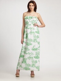 An invigorating print meets a laid-back strapless silhouette creating a great everyday style.Strapless designElasticized waistAbout 45 from natural waistPolyesterDry cleanImported Model shown is 5'11½ (181cm) wearing US size Small. An invigorating print meets a laid-back strapless silhouette creating a great everyday style.Strapless designElasticized waistAbout 45 from natural waistPolyesterDry cleanImported Model shown is 5'11½ (181cm) wearing US size Small.