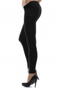 902B Fleece Lined Footless Legging Seamless Stretchy Winter Tight Ankle Length One Size