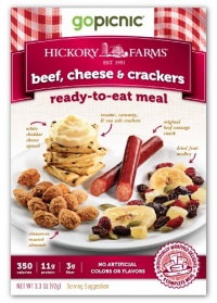 GoPicnic Hickory Farms Beef, Cheese & Crackers, 3.3 Ounce (Pack of 6)