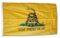 Gadsden - 3' x 5' Nylon Dont Tread on Me Flag Made in USA Gadsden - 3' x 5' Nylon Dont Tread on Me Flag Made in USA