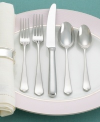 Canto flatware bears long, elegant fork tines and a sleek, lengthy table knife marked by a hollow handle and French blade. Our design was inspired by a flea market find, and echoes the original's well-crafted scale and proportion. Lustrous 18/10 stainless steel notched-scallop handles seem both casual and formal. Canto place settings are in rhythm with both the traditional and contemporary. Canto flatware bears long, elegant fork tines and a sleek, lengthy table knife marked by a hollow handle and French blade. Our design was inspired by a flea market find, and echoes the original's well-crafted scale and proportion. Lustrous 18/10 stainless steel notched-scallop handles seem both casual and formal. Canto place settings are in rhythm with both the traditional and contemporary.