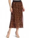 Vince Camuto Women's Textured Spots Knit Underlay Maxi Skirt