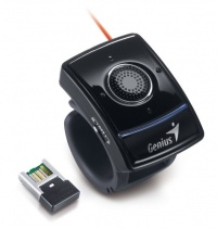 Genius Ring Presenter - Black Finger Mouse with Laser Pointer Genius Ring Presenter - Black Finger Mouse with Laser Pointer