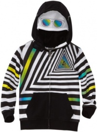 Volcom Boys 2-7 Inyoface Full Zip Hoodie, White, Small Volcom Boys 2-7 Inyoface Full Zip Hoodie, White, Small