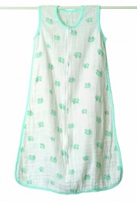 aden + anais Slumber Muslin Sleeping Bag Single Layer, Jungle Jam - Elephant, X-Large aden + anais Slumber Muslin Sleeping Bag Single Layer, Jungle Jam - Elephant, X-Large