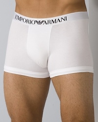 Emporio Armani stretch cotton boxer briefs. Enhanced slim fitting stretch cotton boxer briefs. Made in a soft comfortable Microfiber with logo waistband. Emporio Armani stretch cotton boxer briefs. Enhanced slim fitting stretch cotton boxer briefs. Made in a soft comfortable Microfiber with logo waistband.