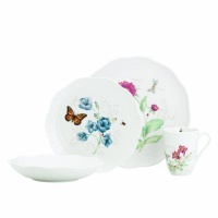 Lenox Butterfly Meadow Basket 4-Piece Place Setting Lenox Butterfly Meadow Basket 4-Piece Place Setting