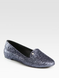 Allover glitter adds a touch of glam to an everyday style.Glitter-coated Melflex plastic upperMelflex plastic lining and solePadded insoleImportedOUR FIT MODEL RECOMMENDS ordering one half size up as this style runs small. Allover glitter adds a touch of glam to an everyday style.Glitter-coated Melflex plastic upperMelflex plastic lining and solePadded insoleImportedOUR FIT MODEL RECOMMENDS ordering one half size up as this style runs small.