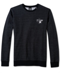 Tree Tech, a sweatshirt with enough style to sub for a sweater, from LRG. Tree Tech, a sweatshirt with enough style to sub for a sweater, from LRG.
