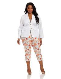 Jones New York Women's Plus-Size Long Sleeve 2 Button Jacket With Pocket Jones New York Women's Plus-Size Long Sleeve 2 Button Jacket With Pocket