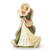 Enesco Heart of Christmas Angel with Cardinals Figurine, 7.8-Inch Enesco Heart of Christmas Angel with Cardinals Figurine, 7.8-Inch