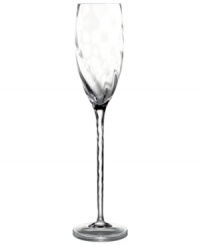 A subtle twist that begins at the rim and unravels at the base of the stem gives the Pleated Swirl flute a look that's fresh, elegant and undeniably chic. From the head-turning Marchesa by Lenox glassware collection. A subtle twist that begins at the rim and unravels at the base of the stem gives the Pleated Swirl flute a look that's fresh, elegant and undeniably chic. From the head-turning Marchesa by Lenox glassware collection.