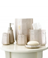 All that glitters. Inset rhinestones accent this champagne tissue holder for a glam look that doesn't shy away from style. All that glitters. Inset rhinestones accent this champagne tissue holder for a glam look that doesn't shy away from style.