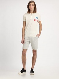 Seersucker stripes lend a warm-weather feel to these summer shorts tailored in crisp, cool cotton.Flat-front styleSide slash, back patch pocketsInseam, about 10CottonMachine washImported Seersucker stripes lend a warm-weather feel to these summer shorts tailored in crisp, cool cotton.Flat-front styleSide slash, back patch pocketsInseam, about 10CottonMachine washImported