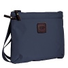 Waterproof treatment given to bag for more durability. Features leather trim and zip top closure. Outside zipper pocket.