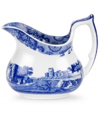 A charming rendering of the Italian countryside. Part of Spode's Blue Italian collection, vivid hues on creamy earthenware radiate old-world charm. A charming rendering of the Italian countryside. Part of Spode's Blue Italian collection, vivid hues on creamy earthenware radiate old-world charm.