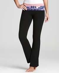 These workout-ready Hard Tail pants keep it groovy with a vibrant tie-dye waistband. These workout-ready Hard Tail pants keep it groovy with a vibrant tie-dye waistband.