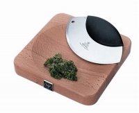 Wusthof 2-Piece Mincing Knife and Cutting Board Set Wusthof 2-Piece Mincing Knife and Cutting Board Set
