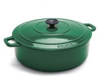 World Cuisine Oval Enamel Cast Iron Dutch Oven 8 Quart with Lid, Green World Cuisine Oval Enamel Cast Iron Dutch Oven 8 Quart with Lid, Green