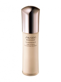 An age-defying nighttime moisturizer that intensively addresses lines and wrinkles before they become more serious. Offers visible reduction in the appearance of wrinkles and helps promote silky smooth skin condition while encouraging recovery by morning. Newly reformulated, Shiseido Benefiance WrinkleResist24 targets every step of wrinkle formation for youthful looking skin that can resist signs of aging. An age-defying nighttime moisturizer that intensively addresses lines and wrinkles before they become more serious. Offers visible reduction in the appearance of wrinkles and helps promote silky smooth skin condition while encouraging recovery by morning. Newly reformulated, Shiseido Benefiance WrinkleResist24 targets every step of wrinkle formation for youthful looking skin that can resist signs of aging.