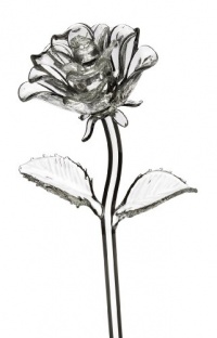 Waterford Fleurology Glass Flower, Rose Waterford Fleurology Glass Flower, Rose