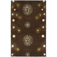 Safavieh Soho Collection SOH823A Handmade Brown New Zealand Wool Area Rug, 5-Feet by 8-Feet Safavieh Soho Collection SOH823A Handmade Brown New Zealand Wool Area Rug, 5-Feet by 8-Feet