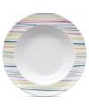 Solid stripes. The Sunny Day Stripes soup bowl shines with bright accent colors on a body of durable, double-fired porcelain. Mix with solid Sunny Day dinnerware, also from THOMAS by Rosenthal.