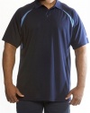 Russell Athletic Men's Big & Tall Dri Power Short Sleeve Three Button Polo