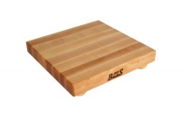 John Boos 12-Inch Square Maple Cutting Board with Feet