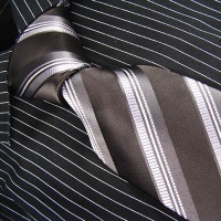 Brand New B. Boss Black Silver White Striped Silk Mens Neck Tie Zl1072 Brand New B. Boss Black Silver White Striped Silk Mens Neck Tie Zl1072