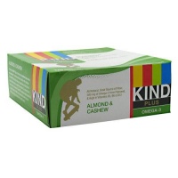 Kind Fruit and Nut Bars Kind Plus Omega-3, Almond Cashew Bars 12 - 1.4 oz (40g) Bars Kind Fruit and Nut Bars Kind Plus Omega-3, Almond Cashew Bars 12 - 1.4 oz (40g) Bars