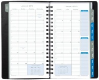 Day-Timer Essentials Monthly Pocket Wire-Bound Planner, Blue, 4.125 x 6.75 x .625 Inches, January 2013 Start (D45205-1301) Day-Timer Essentials Monthly Pocket Wire-Bound Planner, Blue, 4.125 x 6.75 x .625 Inches, January 2013 Start (D45205-1301)