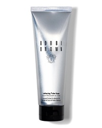 A unique soap formula with a rich, luxurious lathering action that lifts off makeup and dirt. A Coconut Extract derivative cleanses deeply, yet gently, while Apricot Oil hydrates and cushions skin for an incredibly clean, soft, and refreshed feeling. Lathering Tube Soap works especially well for combination skin. Dermatologist and Ophthalmologist tested. A unique soap formula with a rich, luxurious lathering action that lifts off makeup and dirt. A Coconut Extract derivative cleanses deeply, yet gently, while Apricot Oil hydrates and cushions skin for an incredibly clean, soft, and refreshed feeling. Lathering Tube Soap works especially well for combination skin. Dermatologist and Ophthalmologist tested.