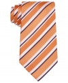 With sleek stripes in a shock of cool color, this Countess Mara tie seals the deal in your work wardrobe.